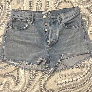 Agolde Parker mid rise jean shorts, great condition